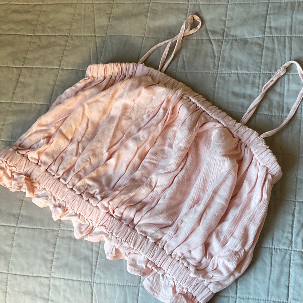 Hollister Soft Pink Ruffled Chemise